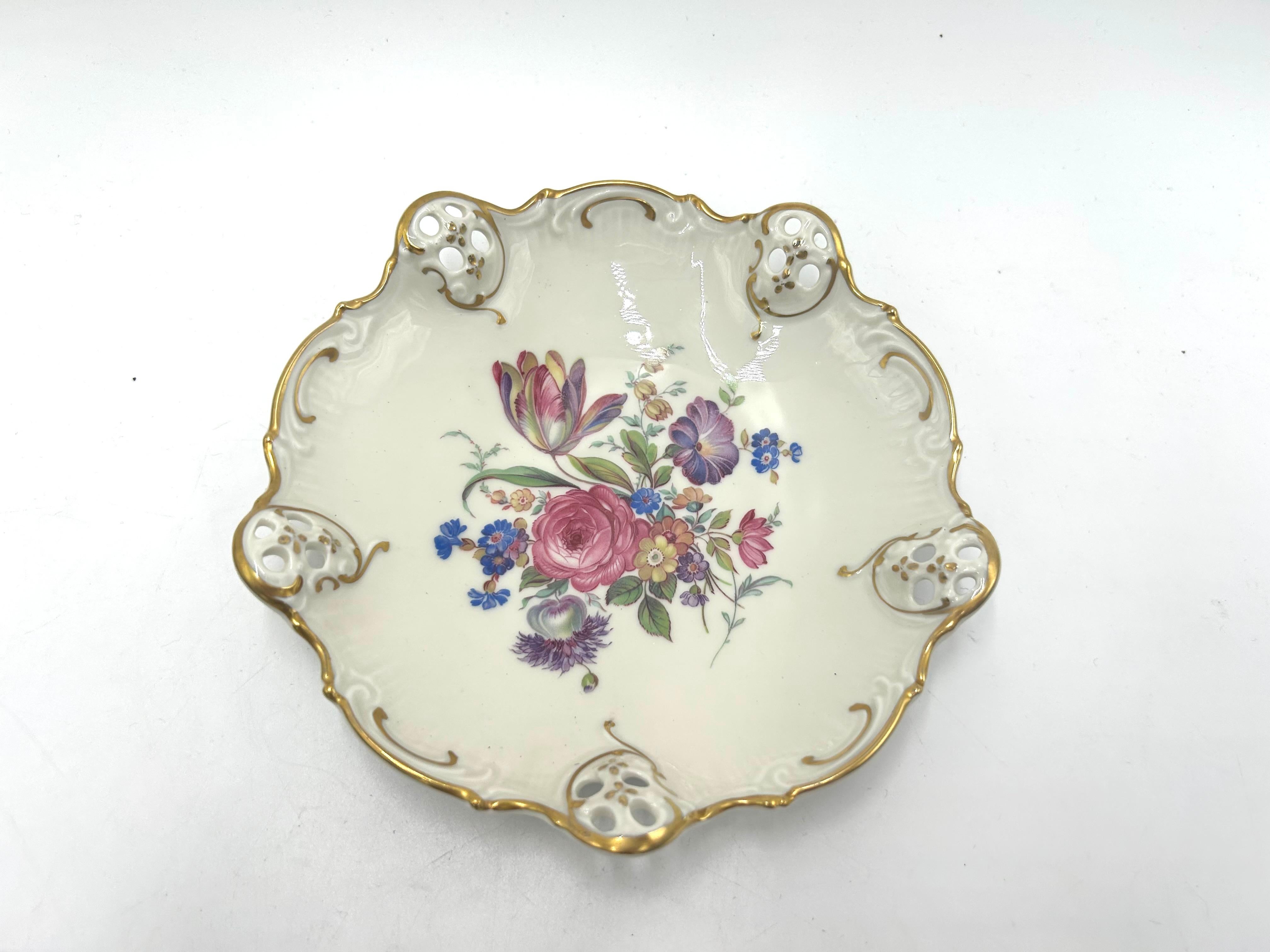 Plato calado, Rosenthal Moliere, Alemania, 1957 Porcelana en venta