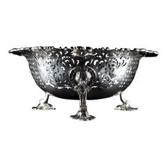 Cesta de plata calada, Maestro Chas. Wright, Londres 1771