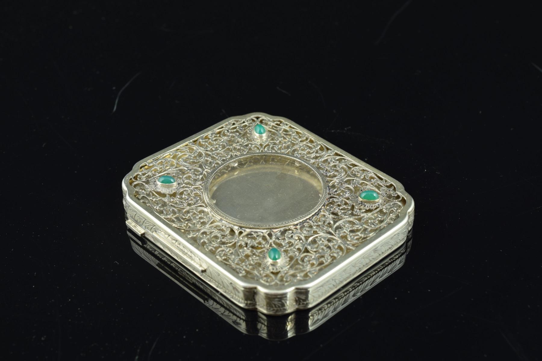 Silberkästchen mit durchbrochener Schachtel, 19. Jahrhundert 7