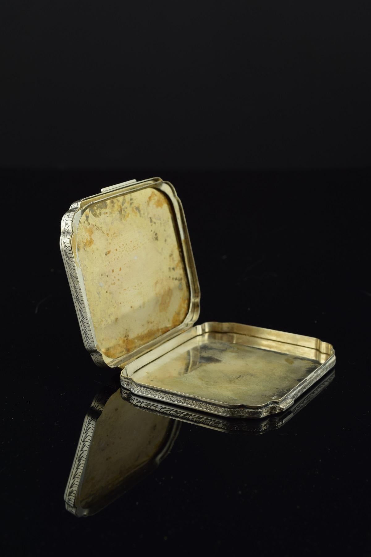Silberkästchen mit durchbrochener Schachtel, 19. Jahrhundert (Neoklassisch)