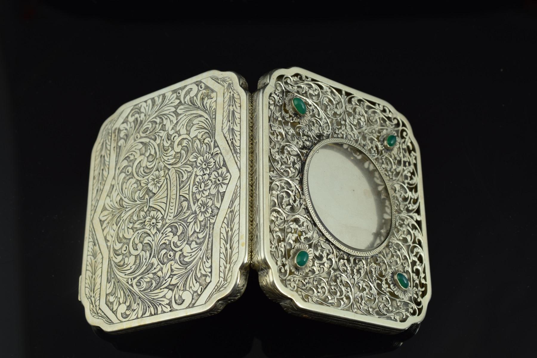 Silberkästchen mit durchbrochener Schachtel, 19. Jahrhundert 3