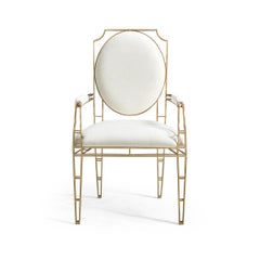 Openwork Steel Arm Chairs