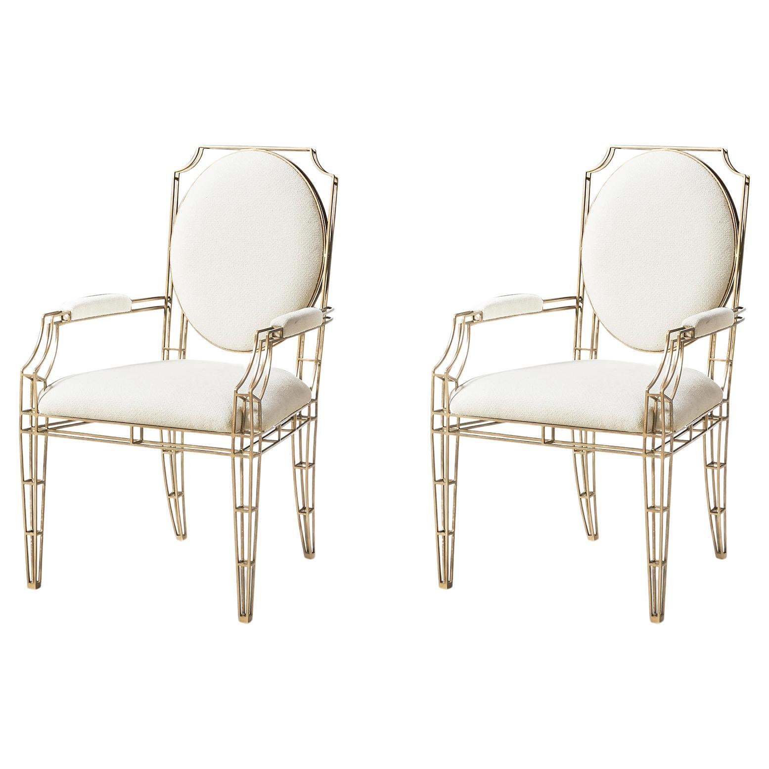 Sillones de acero calado en venta