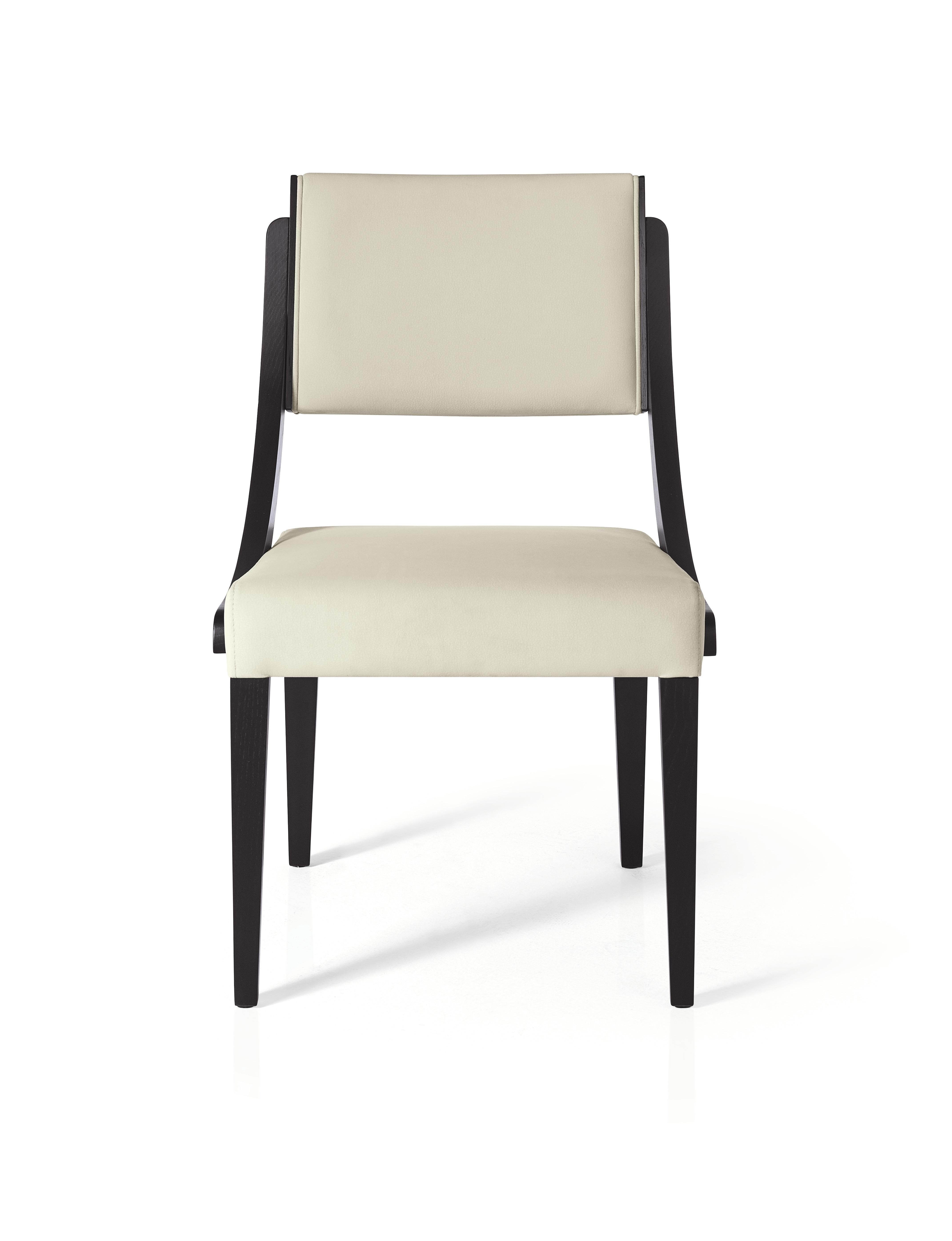 black and cream dining chairs