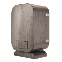 Opera Glossy Gray Humidor Cabinet