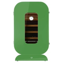 Opera Glossy Green Humidor Cabinet