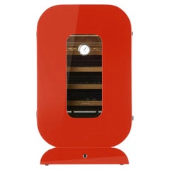 Opera Glossy Red Humidor Cabinet