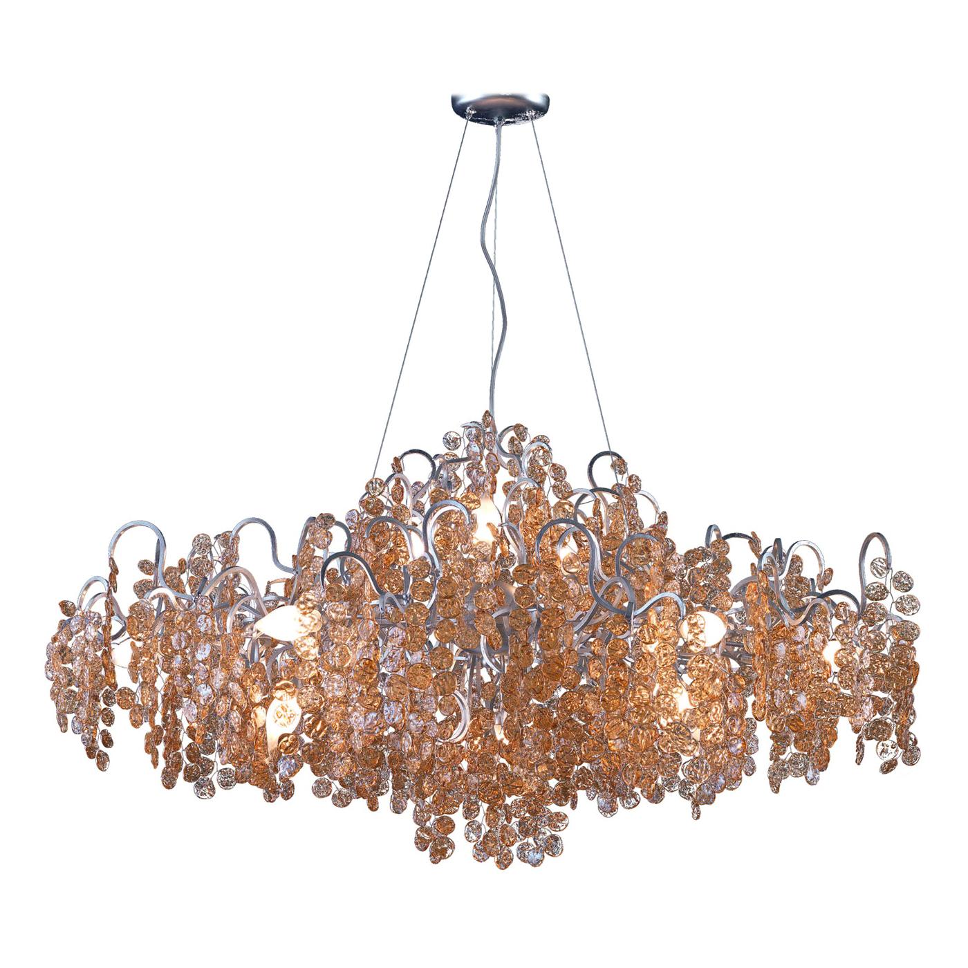 Opera Gold and Amber Chandelier