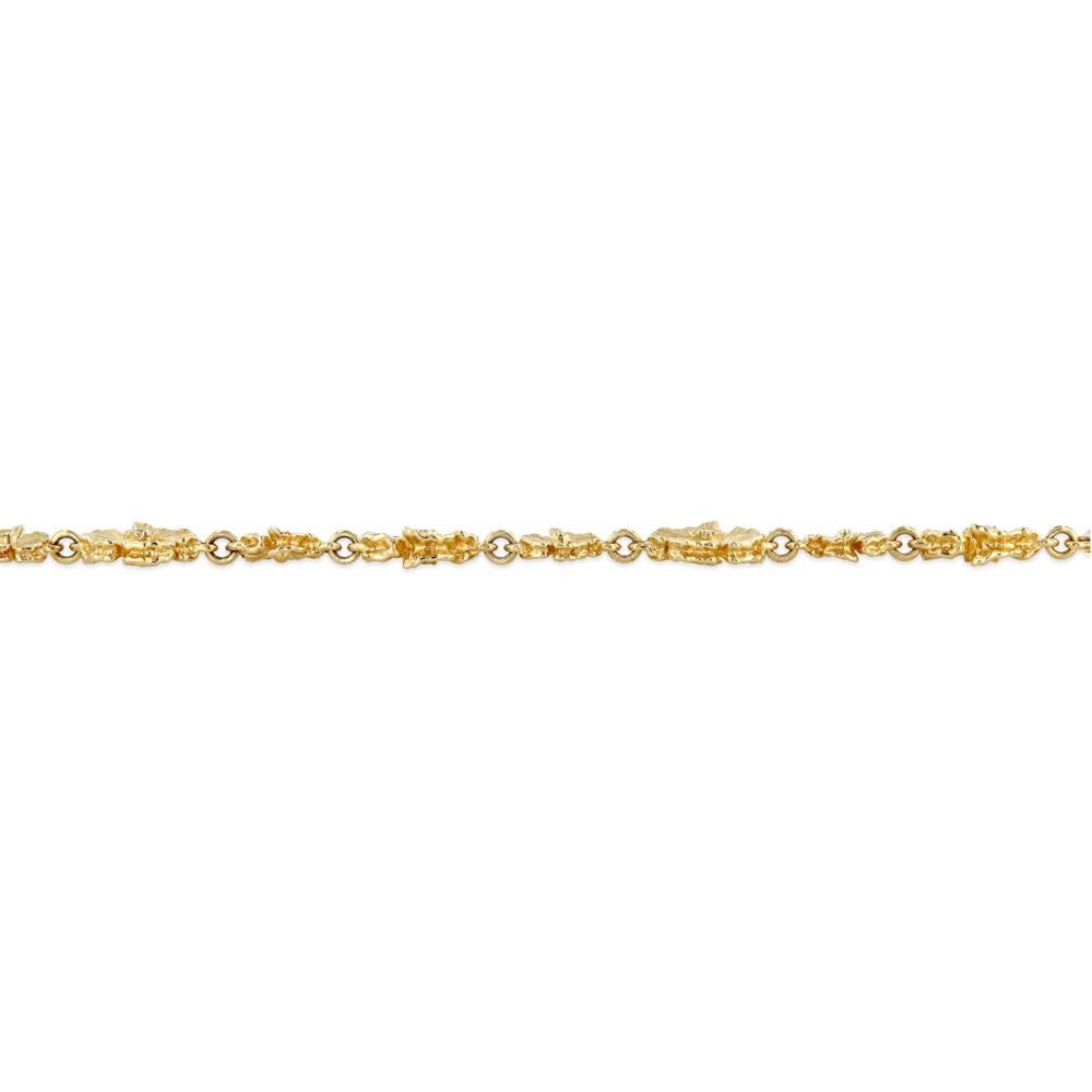 Collier à fleurs en or jaune 18 carats, longueur opéra Neuf - En vente à Aspen, CO