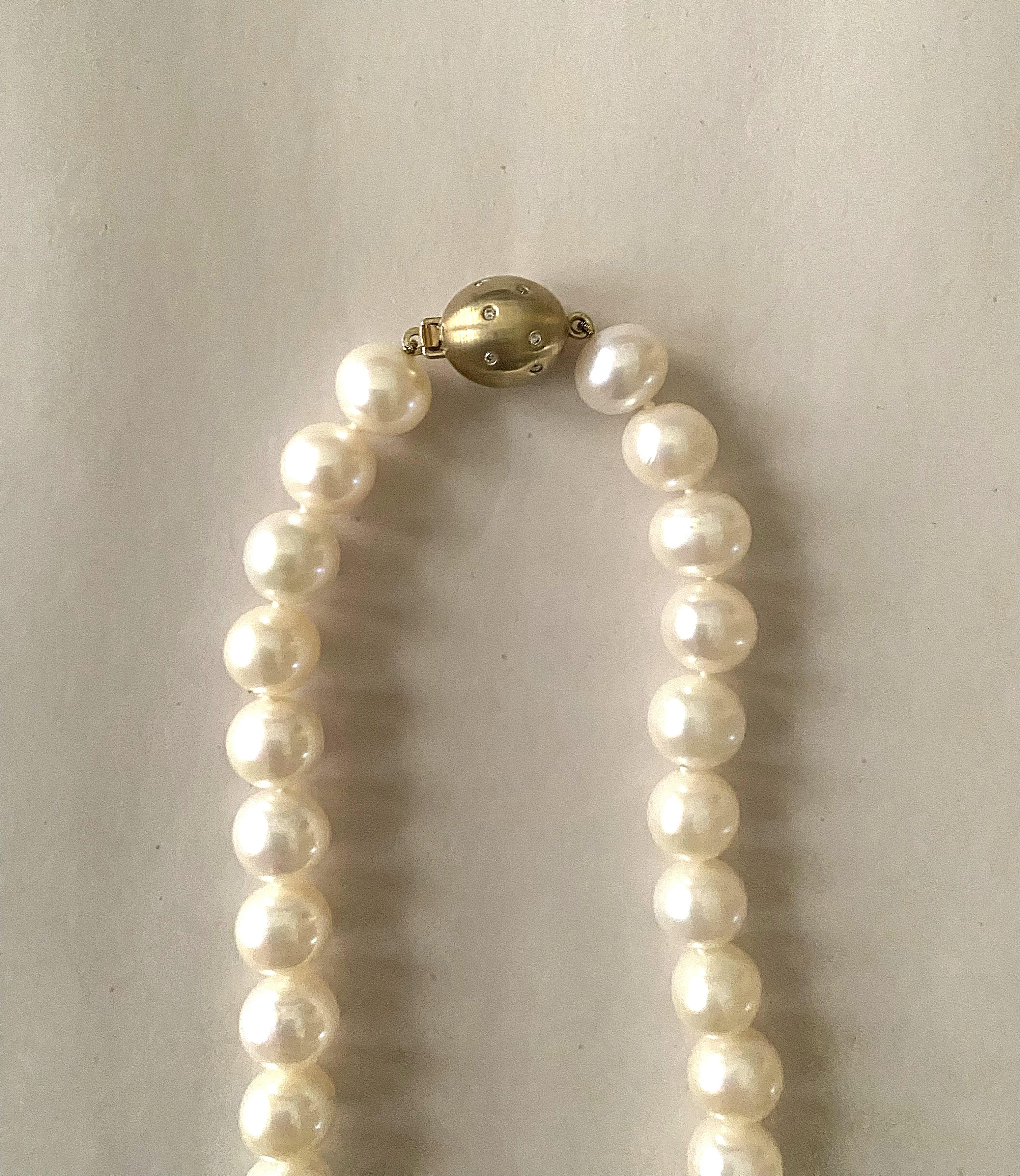 Collana Opera con perle e diamanti in oro 18 carati in vendita 10