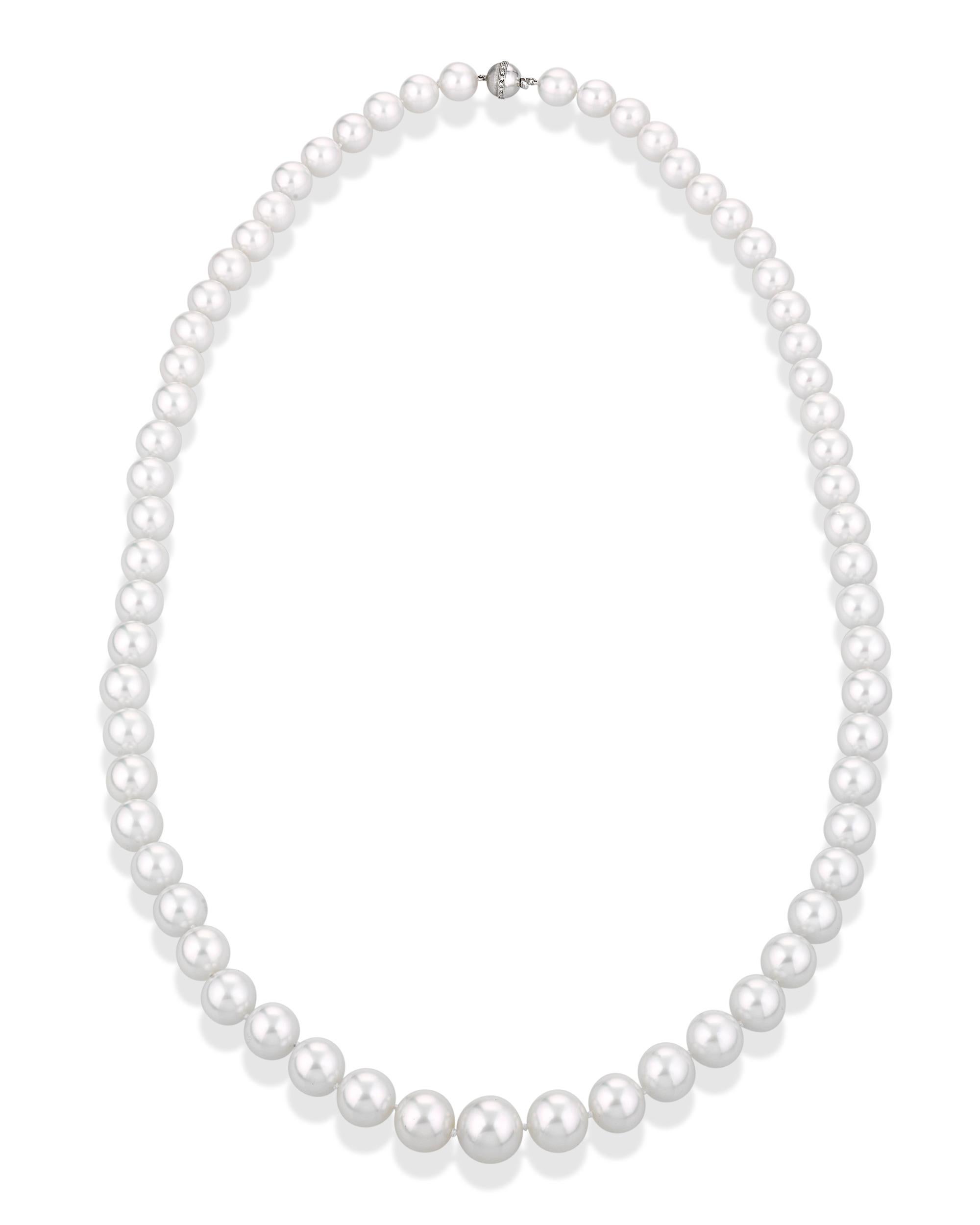 length of pearl necklaces