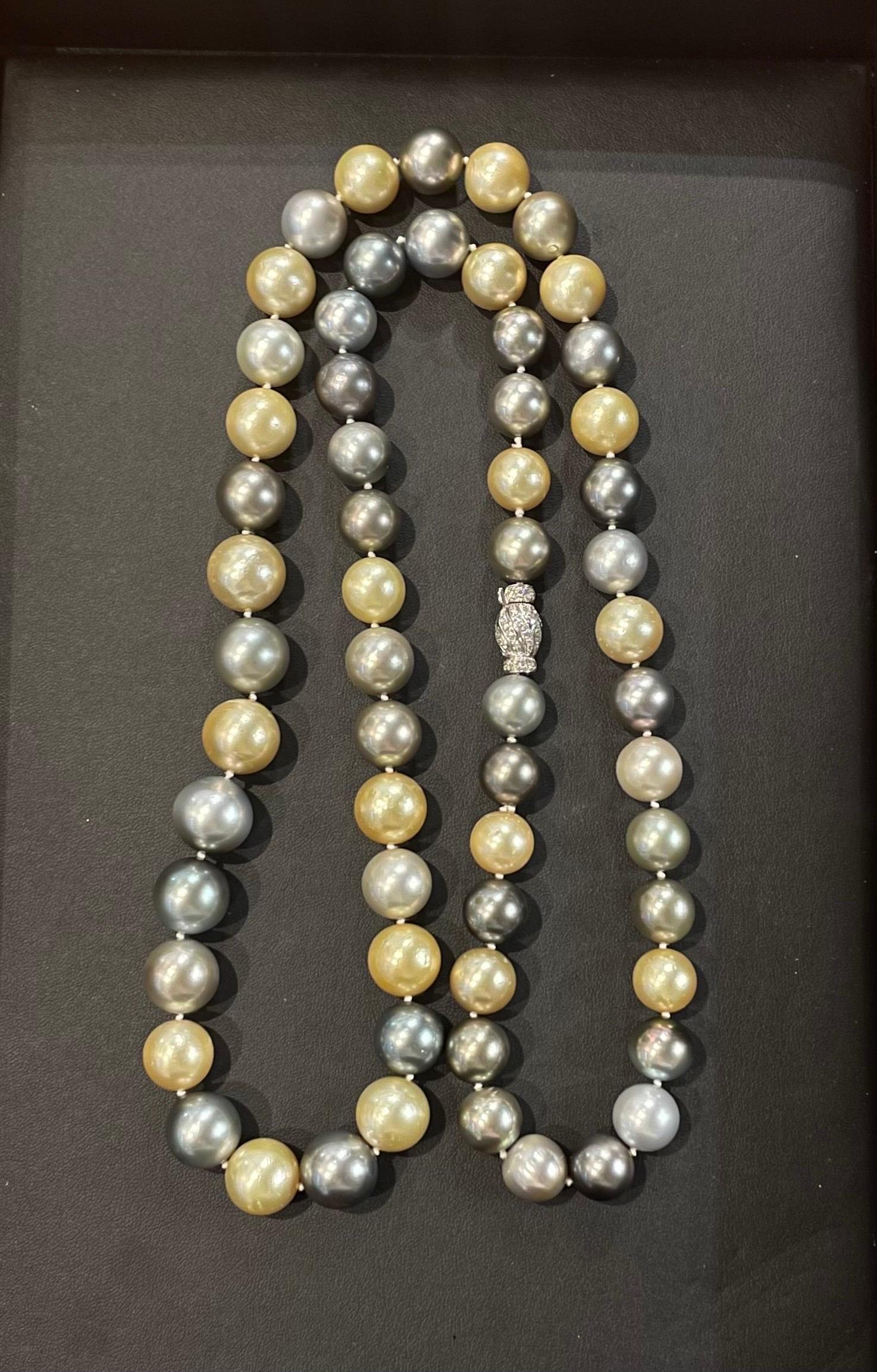 Opera Length South Sea Pearl Necklace For Sale 1