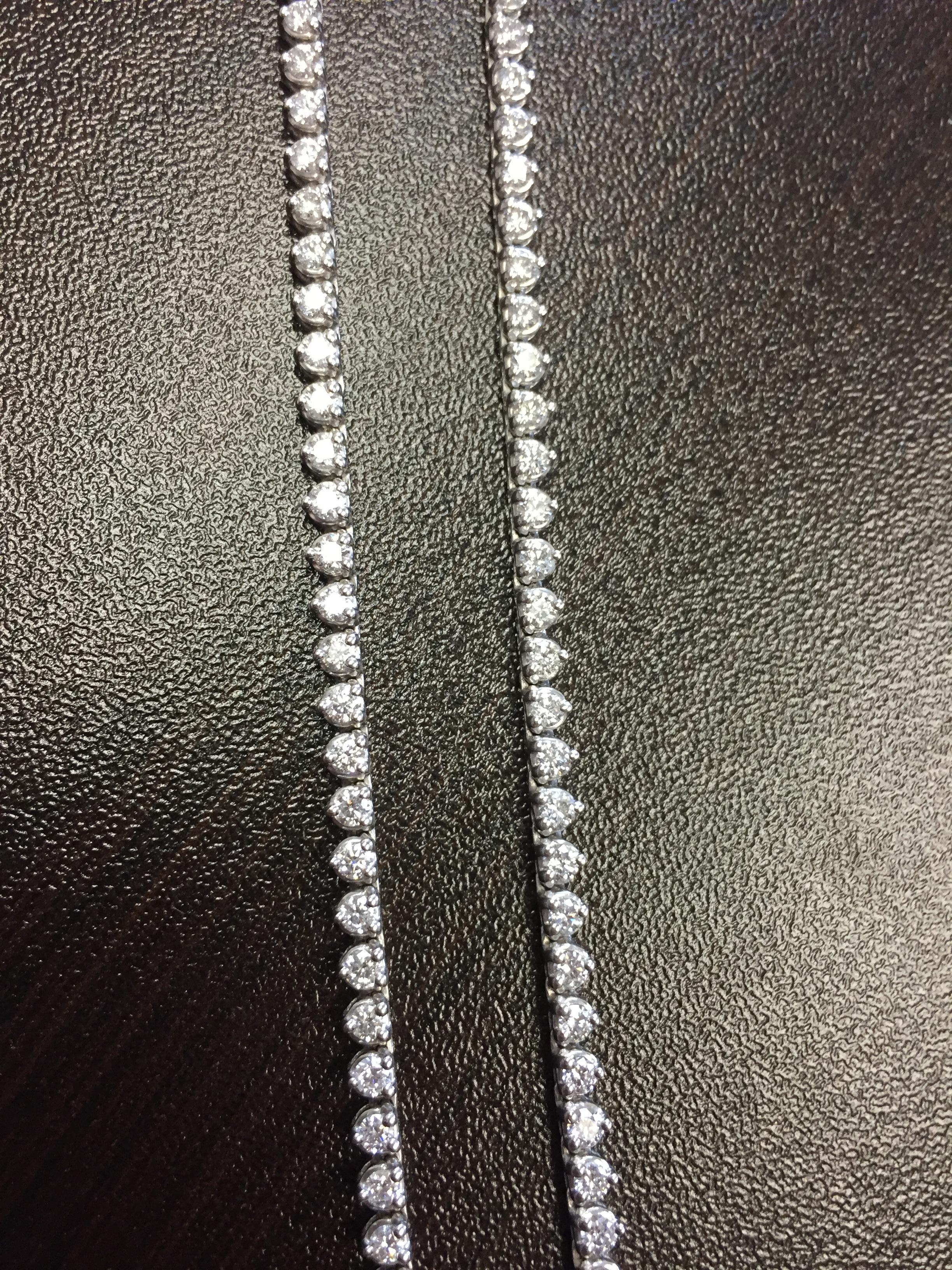 12 carat diamond tennis necklace