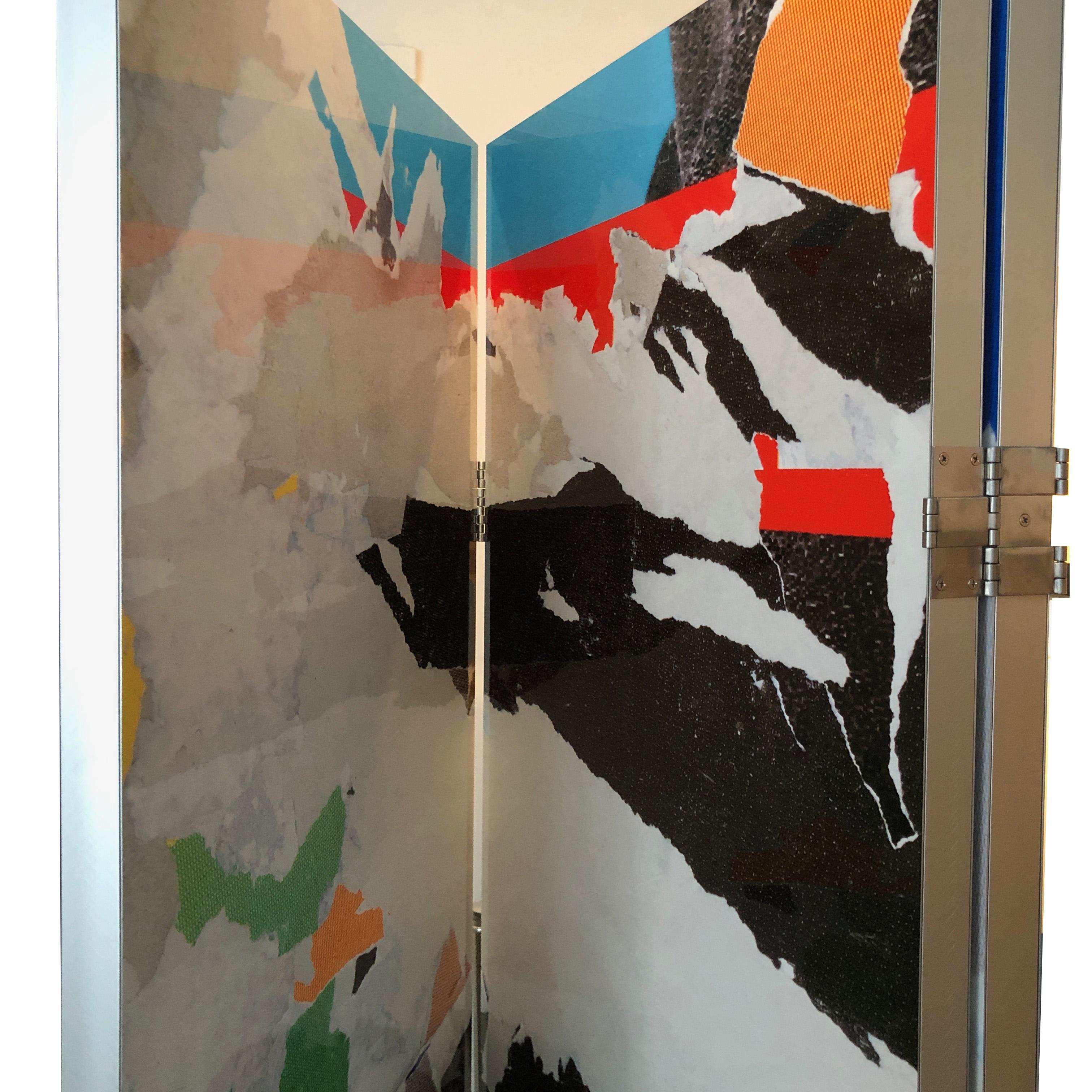 Sérigraphie aluminium trifold recto-verso, impression aluminium brillant par sublimation 