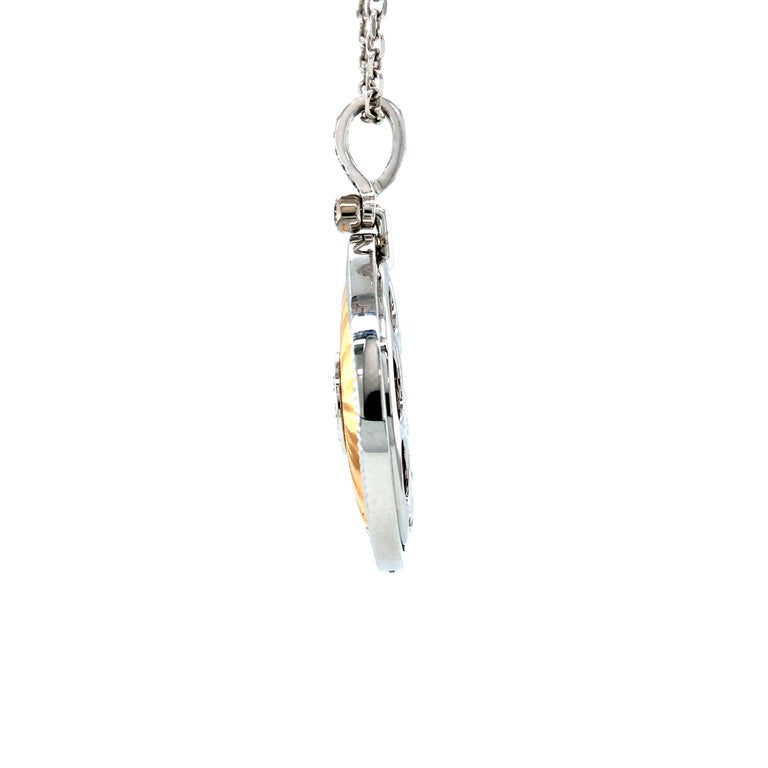 Opera Pendant Necklace 18k White- and Rose Gold 18 Diamonds total 0 ...