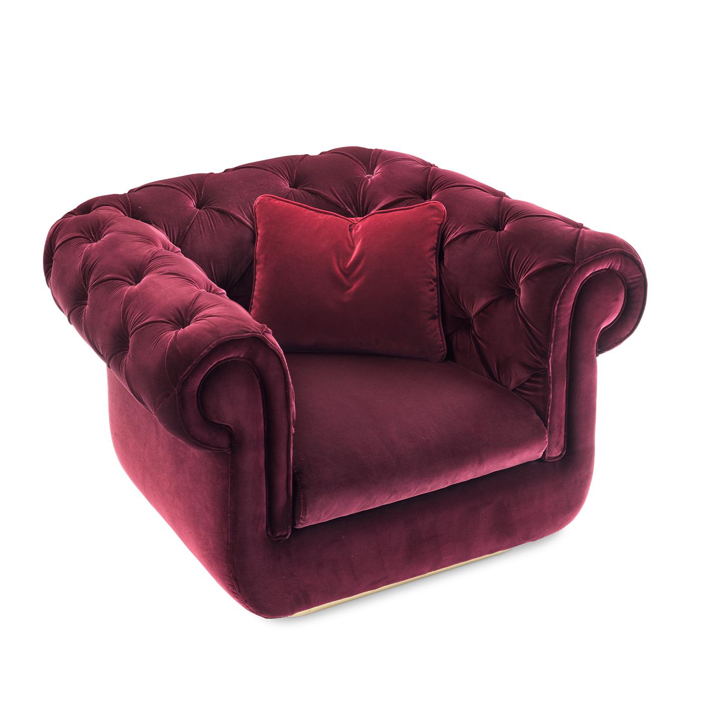 Hand-Crafted Opera Purple Armchair by Stefano Giovannoni For Sale