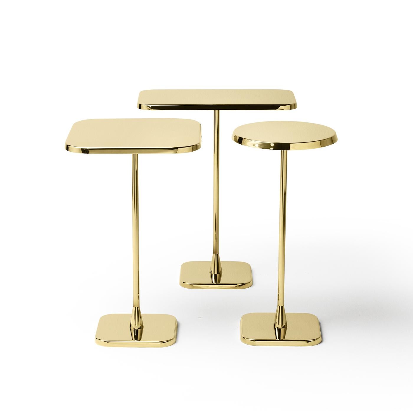 Oper Opera, kleiner runder Tisch, Gold, von Richard Hutten (Moderne) im Angebot
