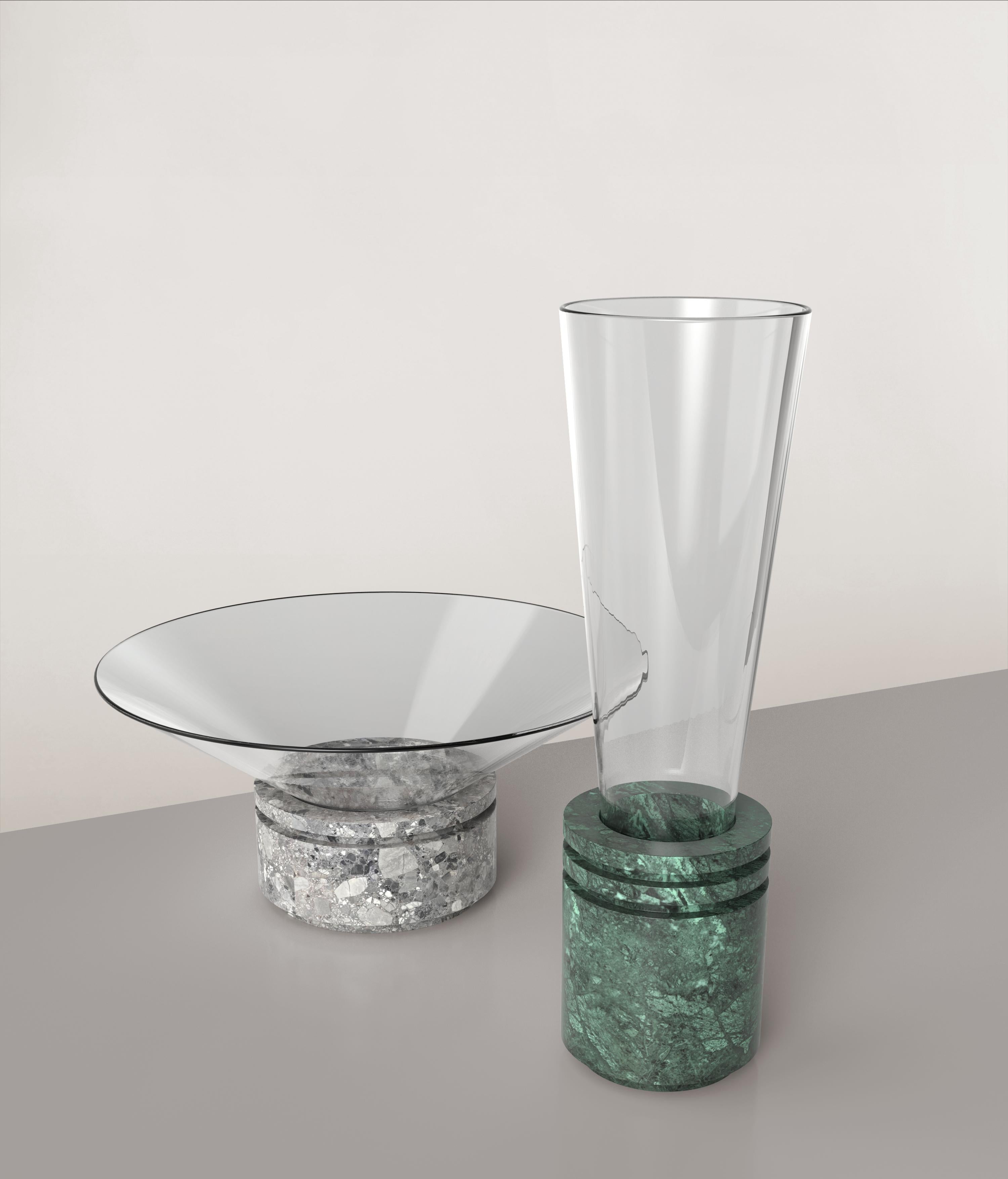 Glass Opera V2 Vase by Edizione Limitata For Sale
