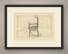 Operating Chair Profile, Diderot Chirurgie Supplement Plate 5, circa 1778