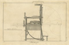 Operating Chair Profile, Diderot Chirurgie Supplement Plate 5, circa 1778