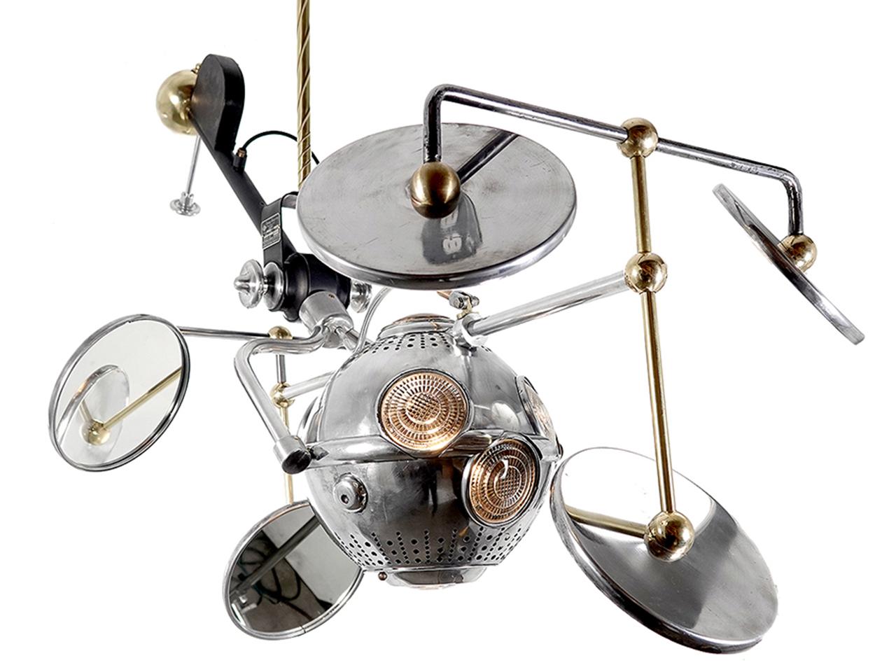 Opery Multibeam, Deco Operating Room Lamp In Good Condition For Sale In Peekskill, NY