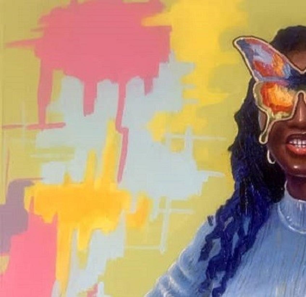 La mélodie dans ses ailes - Contemporain Mixed Media Art par opeyemi idowu