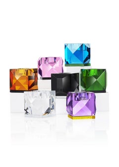 Ophelia Black Crystal T-Light Holder, Hand-Sculpted Contemporary Crystal