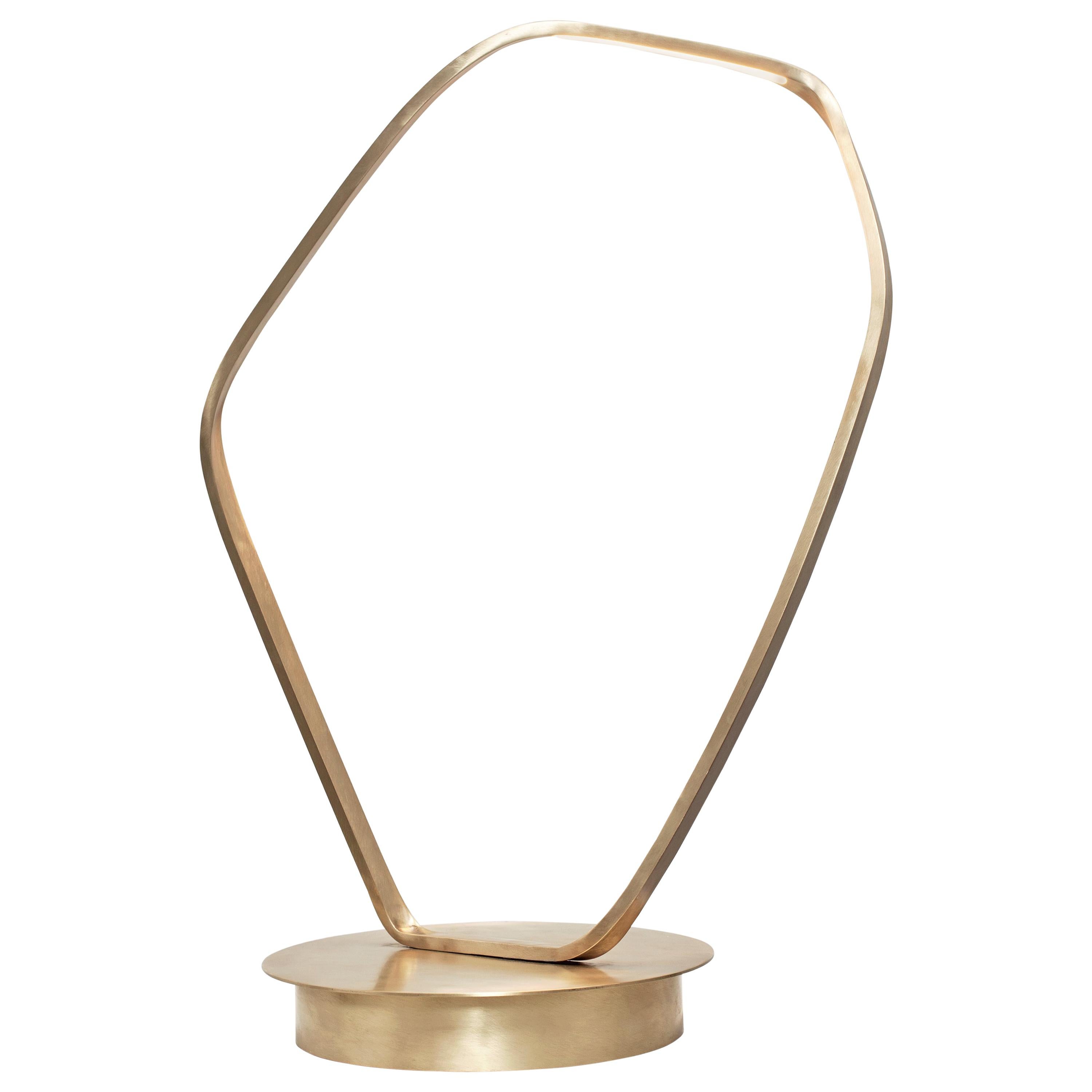 Ophelia Brass Sculptural Table Lamp by Morghen Studio For Sale