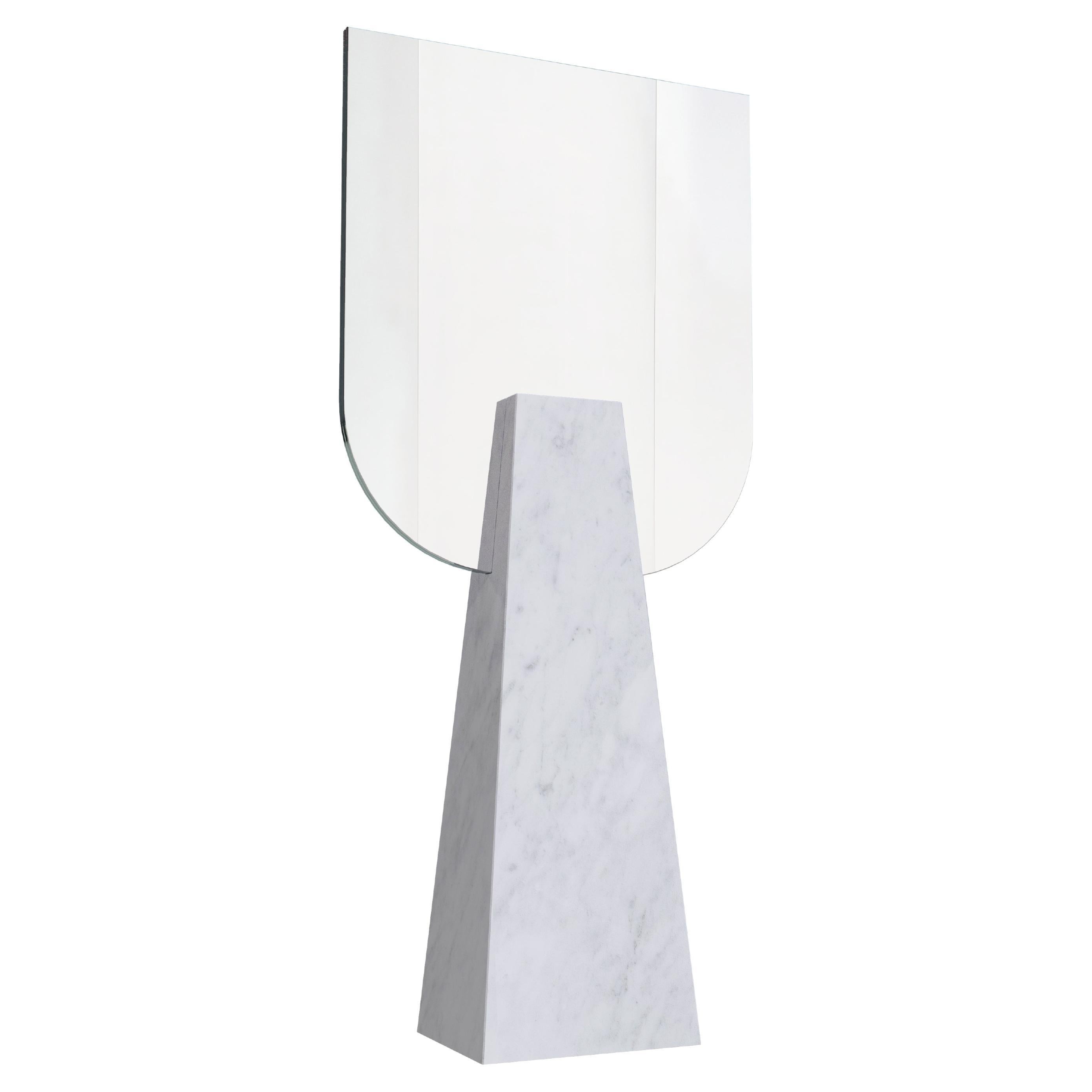 Specchio contemporaneo in Marmo di Carrara von Carcino Design im Angebot