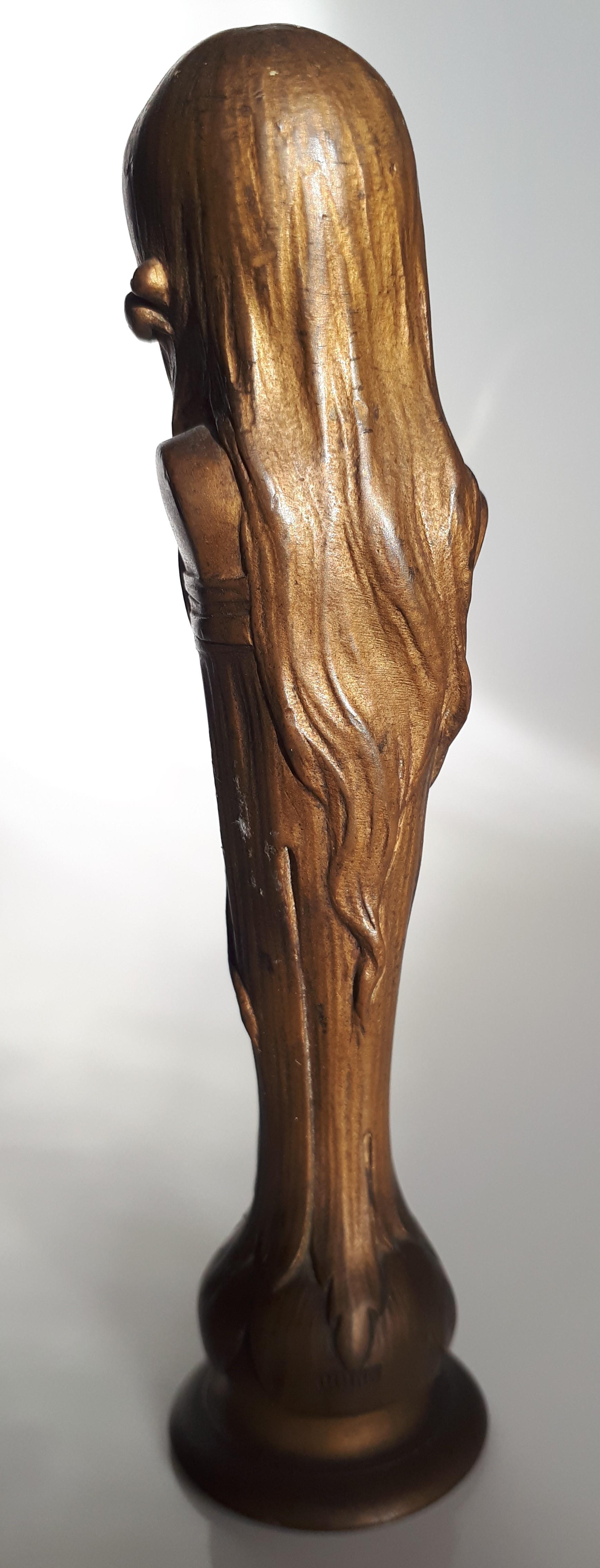 Début du 20ème siècle Ophélie, estampille en bronze doré, par Maurice Bouval en vente