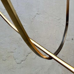 New Contemporary Chandelier in Fossilized Brass and LED by Morghen Studio