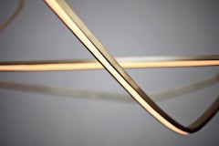 Ophelia XX New Chandelier in Satin Brass by Morghen Studio