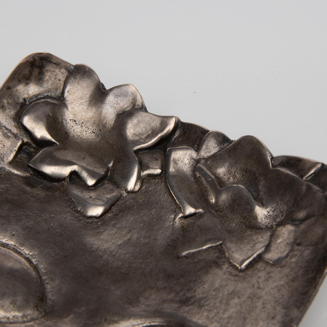 Bronze Ophélie by Line Vautrin, Silvered Empty-Pocket, France