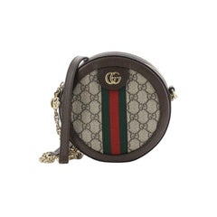 Ophidia Round Shoulder Bag GG Coated Canvas Mini