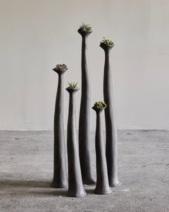 Hoodoo Stacks, Sculptural Concrete Planters by OPIARY (H28"-52")