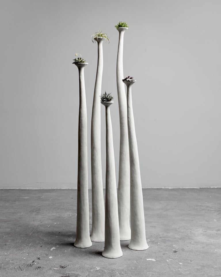 Modern Hoodoo Stacks, Sculptural Concrete Planters by OPIARY (H28