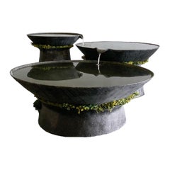 Concrete Three-Tier Ukiyo Fountain by OPIARY