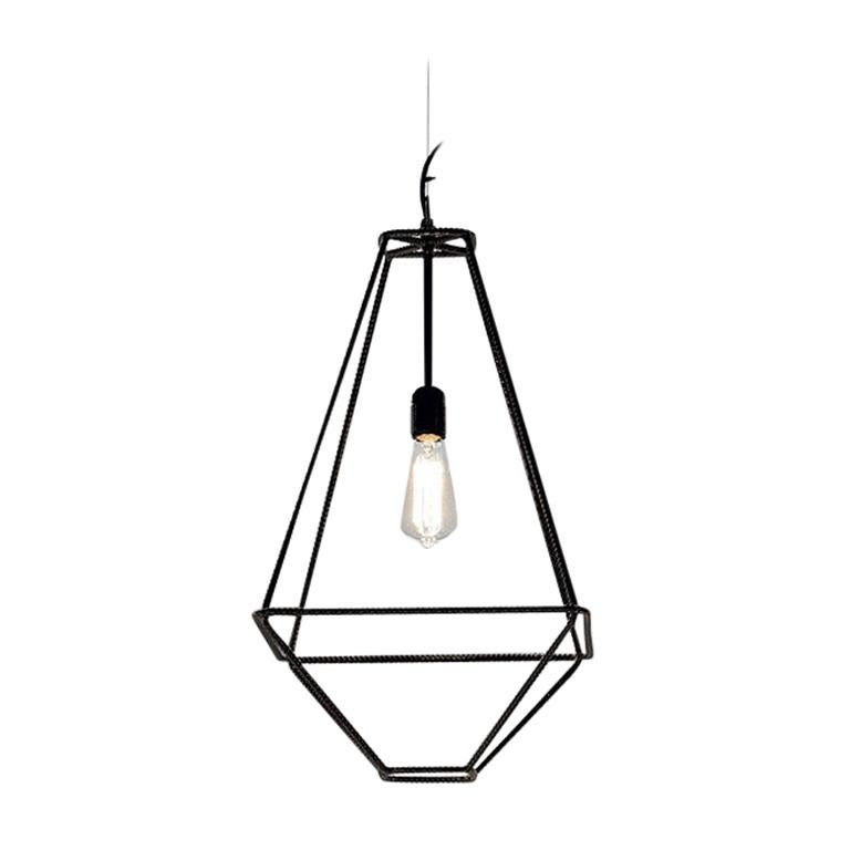 Opinion Ciatti Con.tradition Small Suspension Ceiling Lantern in Black