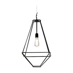 Opinion Ciatti Con.tradition Small Suspension Ceiling Lantern in Black