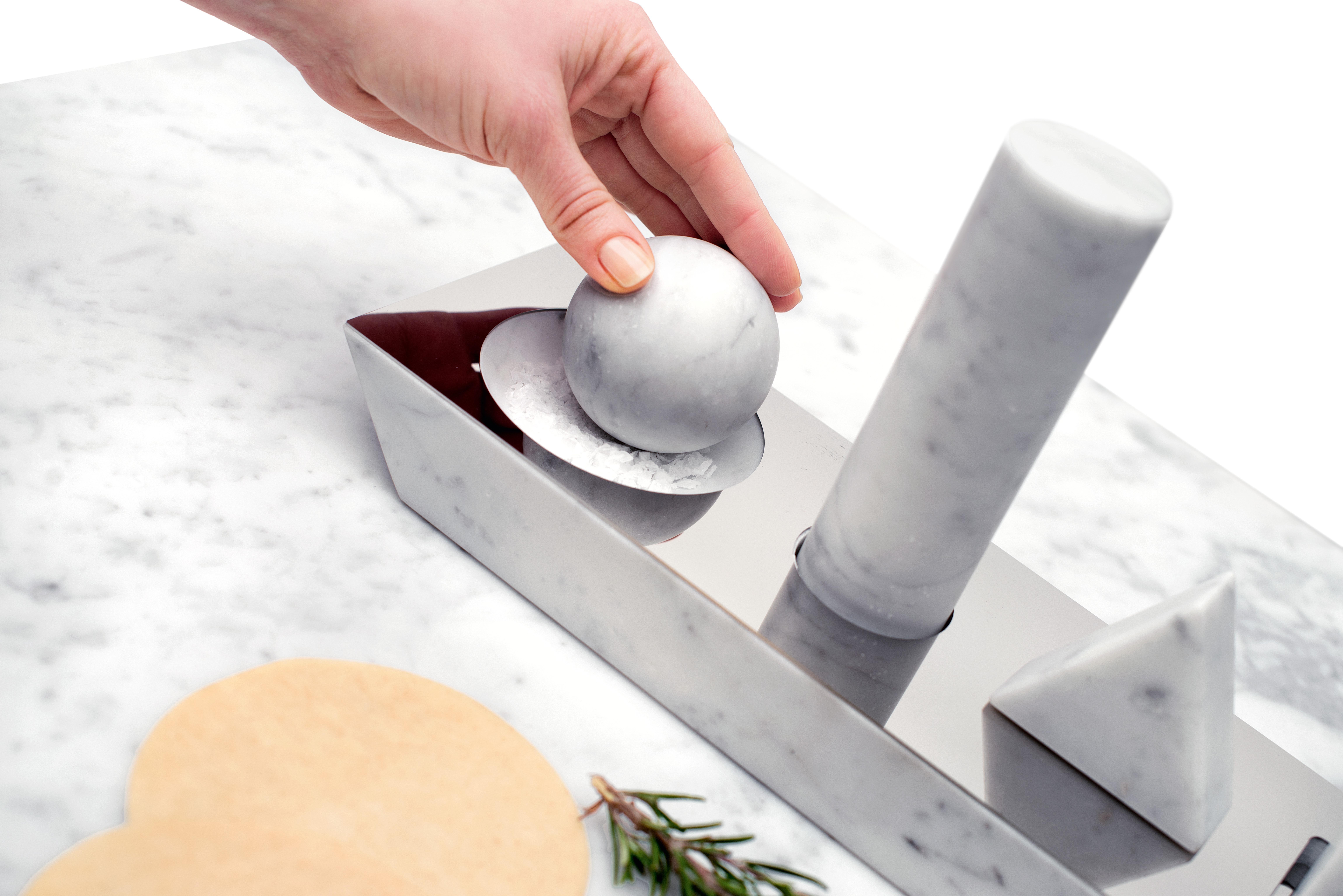 Moderne Avis Ciatti Elementare Outil de cuisine multi-usages en marbre de Carrare en vente