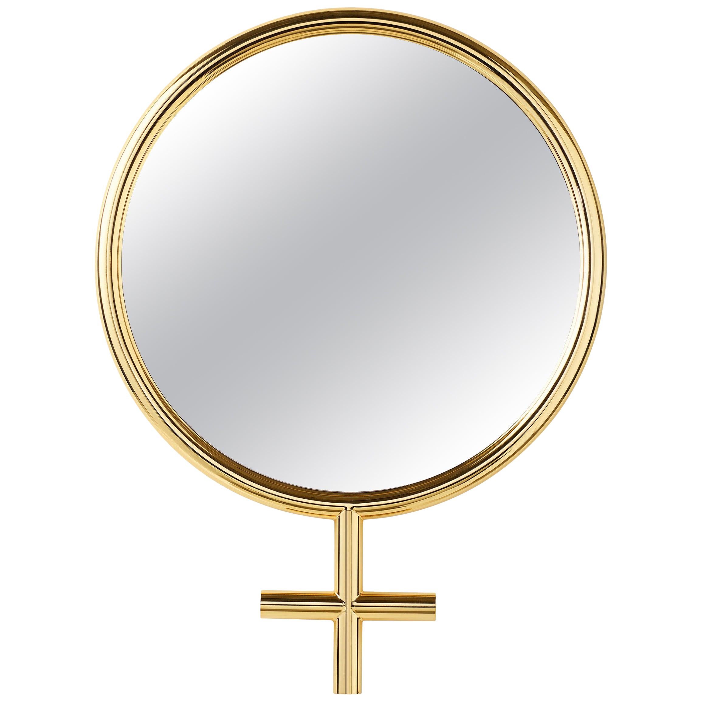 For Sale: Gold (Gold 24K) Opinion Ciatti Freedom Female Small Mirror