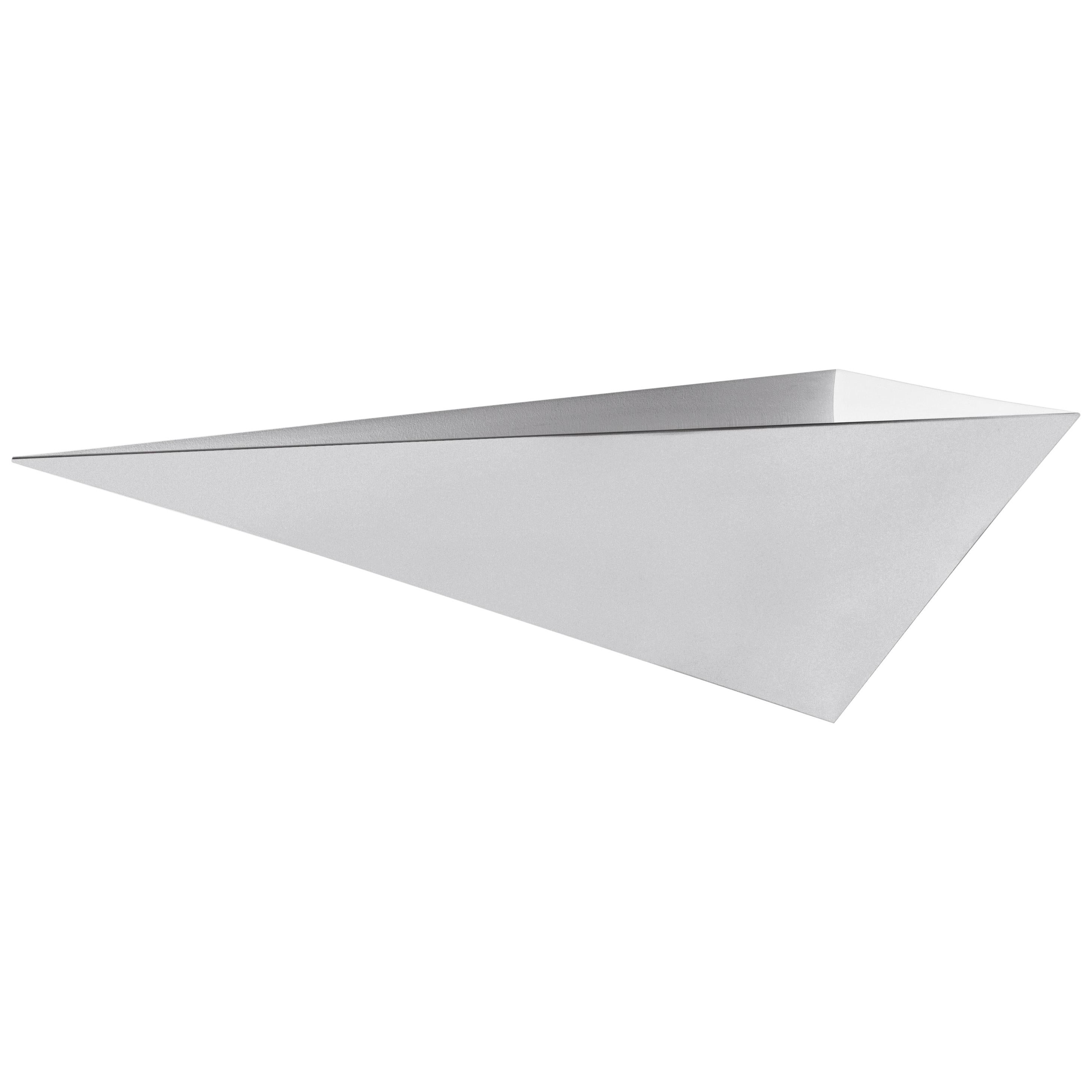 For Sale: Silver (Stainless Steel) Opinion Ciatti Henry III Triangular Wall Shelf Right