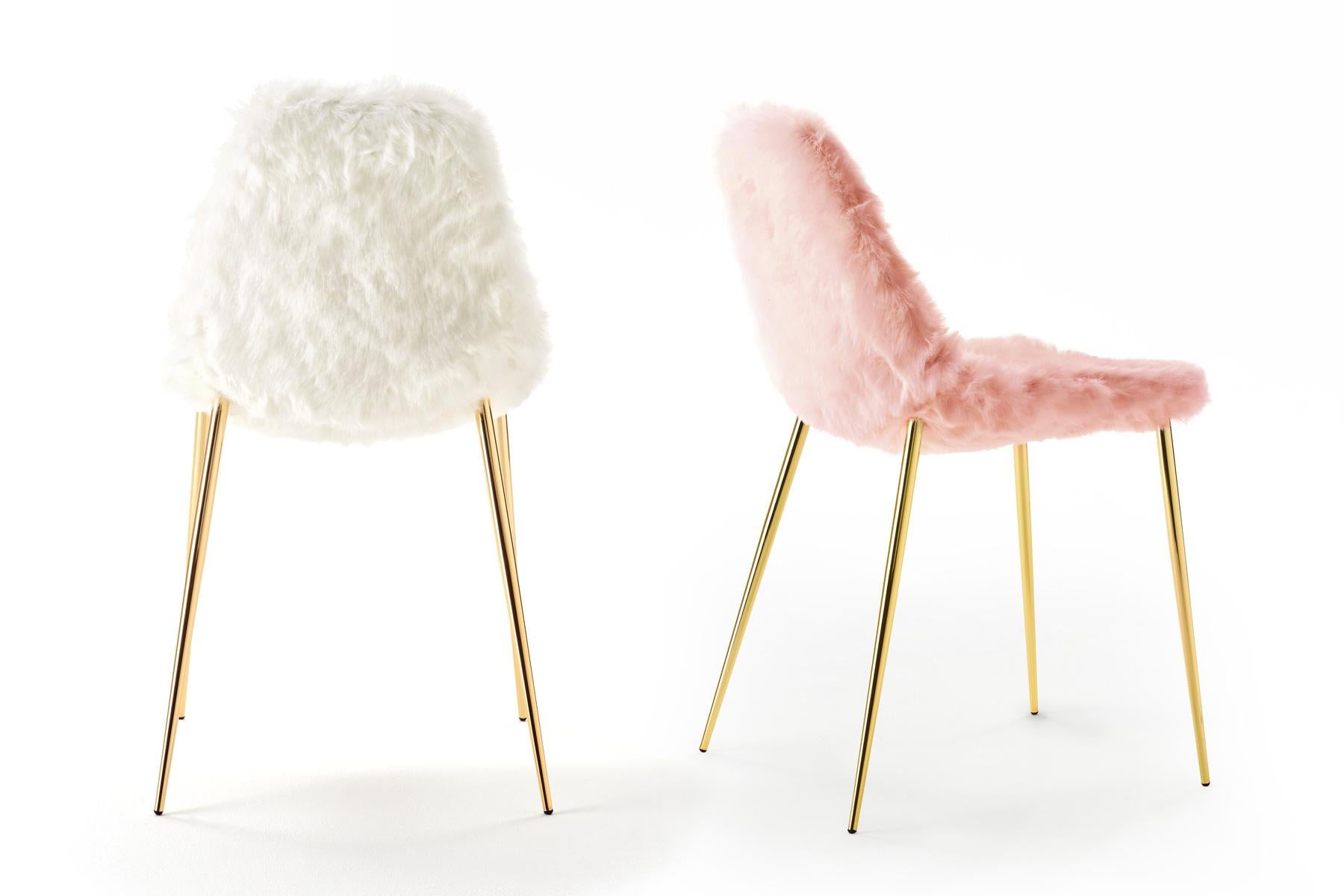 Opinion Ciatti Mammamia Fur Non Stackable Chair For Sale 1