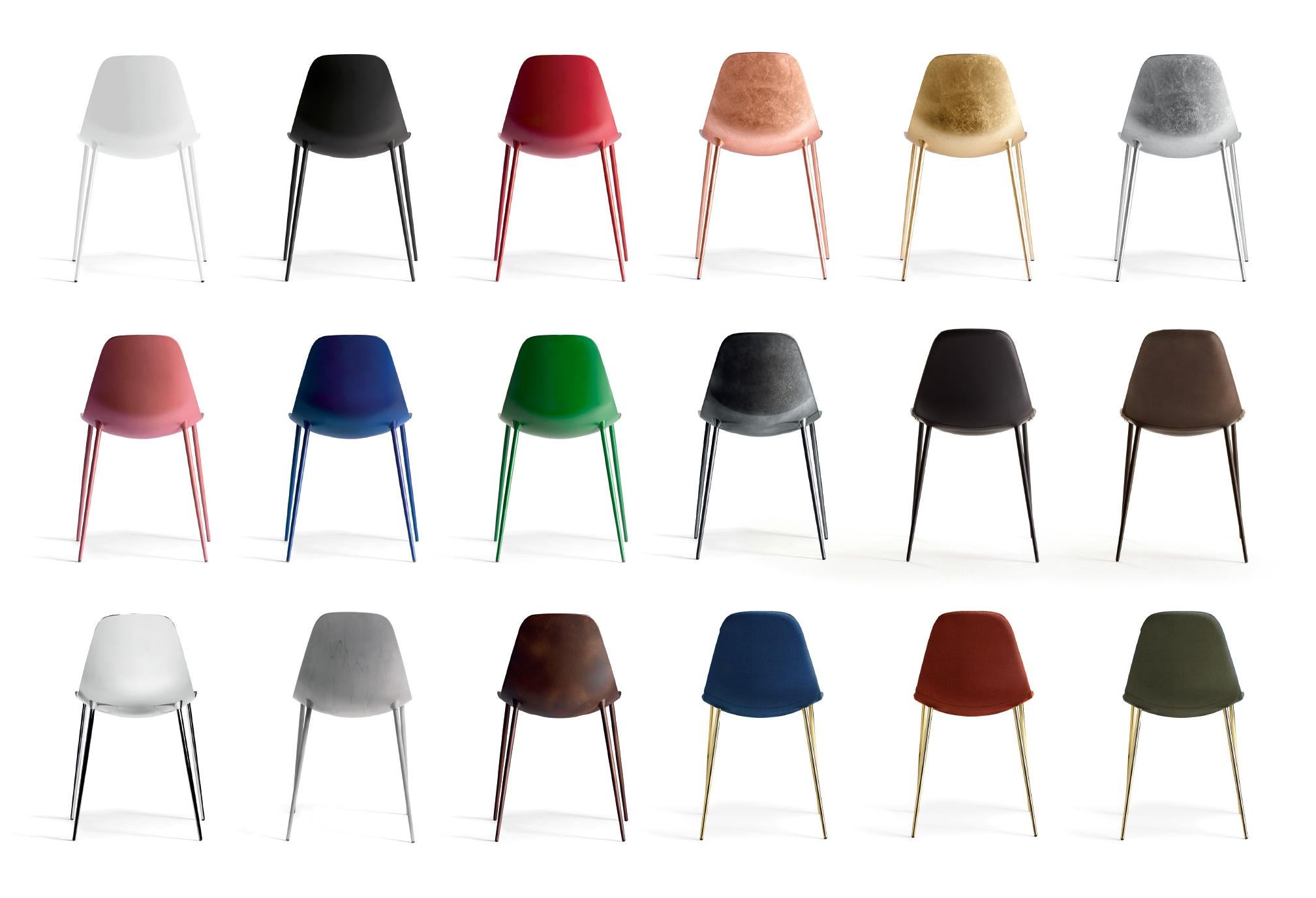 Italian Opinion Ciatti Mammamia Leather Non Stackable Chair For Sale