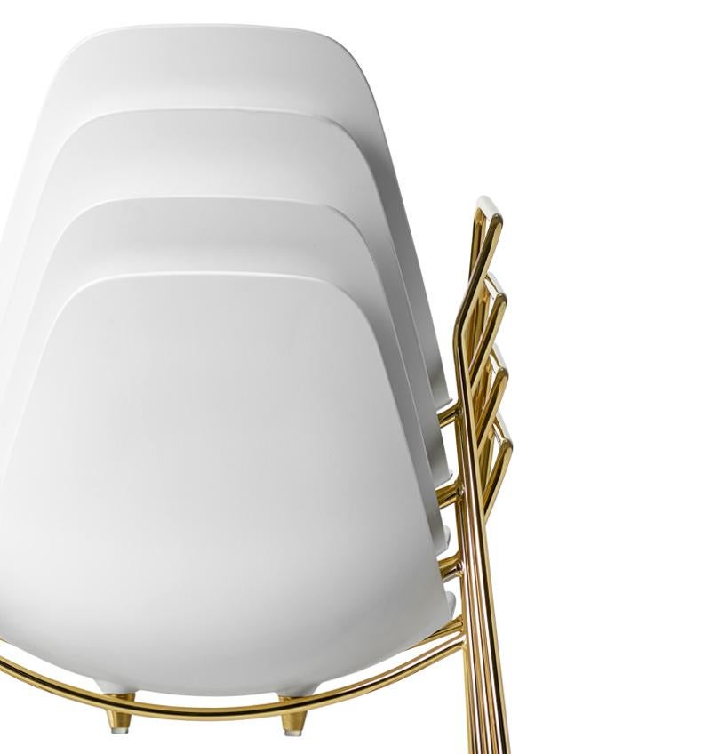 XXIe siècle et contemporain Opinion Ciatti chaise empilable Mammamia à baldaquin avec accoudoirs, lot de 2 en vente