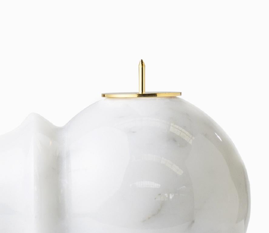 italien Opinion Ciatti Pinocchio chandelier en marbre blanc de Carrare en vente