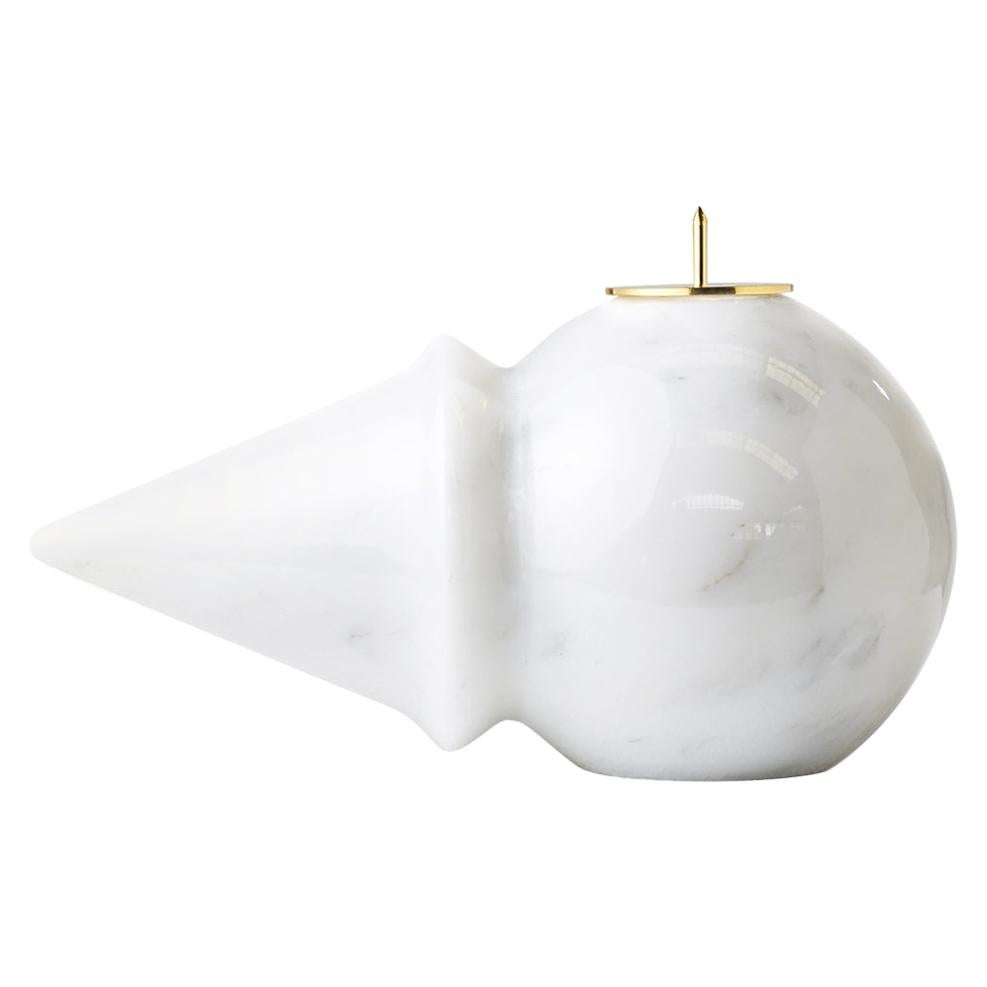Opinion Ciatti Pinocchio chandelier en marbre blanc de Carrare en vente