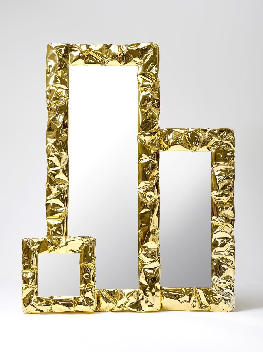 Contemporary Opinion Ciatti Tab.u Medium Square Mirror For Sale