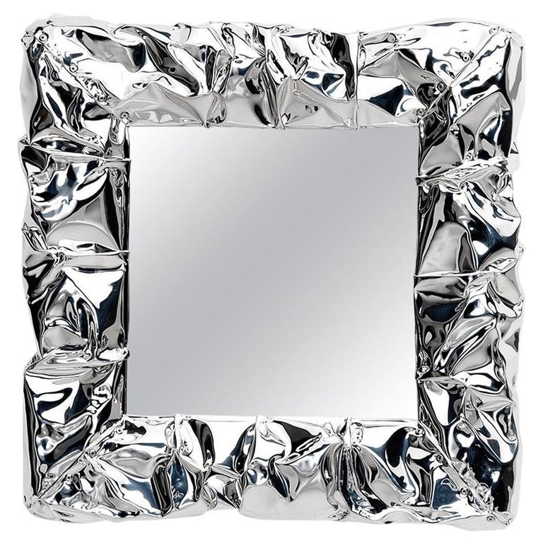 Customizable Opinion Ciatti Tab.u Small Square Mirror For Sale at 1stDibs