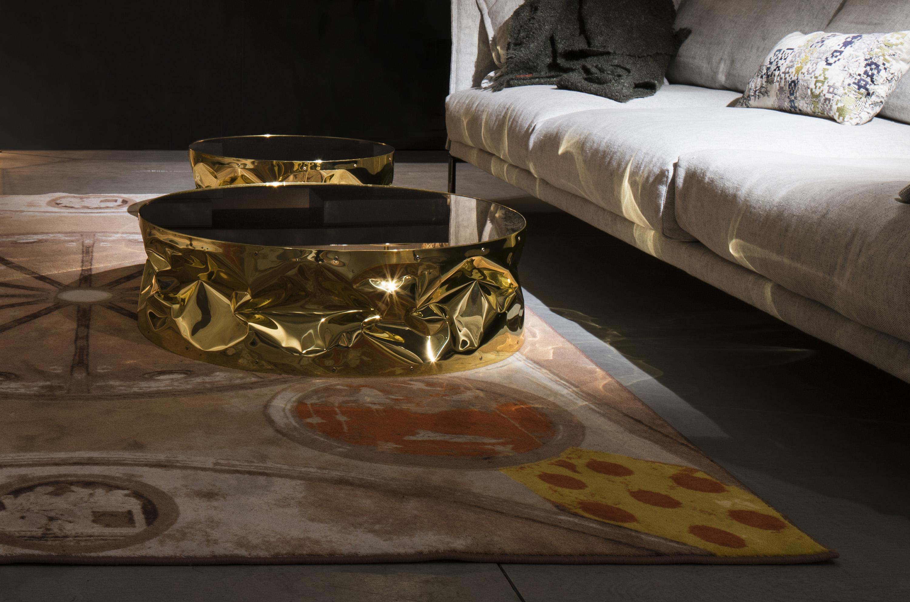 Moderne Avis Ciatti Tab.ulino Petite table avec plateau miroir en vente
